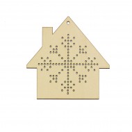 Figurina Tip Gherghef - Casuta - gaurele 1.5 mm - C02 - 10x10 cm