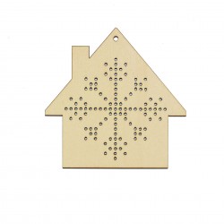 Figurina Tip Gherghef - Casuta - gaurele 1.5 mm - C02 - 10x10 cm