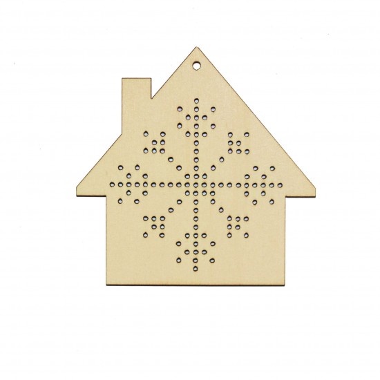 Figurina Tip Gherghef - Casuta - gaurele 1.5 mm - C02 - 10x10 cm