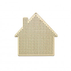 Figurina Tip Gherghef - Casuta - gaurele 1.5 mm - C03 - 10x10 cm