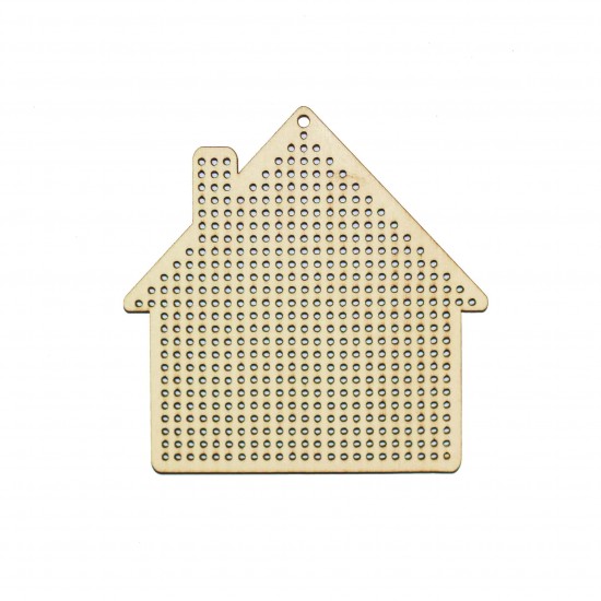 Figurina Tip Gherghef - Casuta - gaurele 1.5 mm - C03 - 10x10 cm