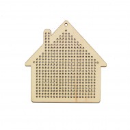 Figurina Tip Gherghef - Casuta - gaurele 1.5 mm - C04 - 10x10 cm