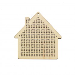 Figurina Tip Gherghef - Casuta - gaurele 1.5 mm - C04 - 10x10 cm