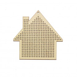Figurina Tip Gherghef - Casuta - gaurele 1.5 mm - C05 - 10x10 cm