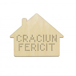 Figurina Tip Gherghef - Casuta - gaurele 1.5 mm - C06 - 15x12 cm