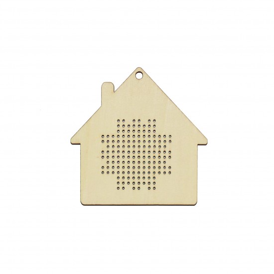 Figurina Tip Gherghef - Casuta - gaurele 1 mm - C07 - 8x8 cm