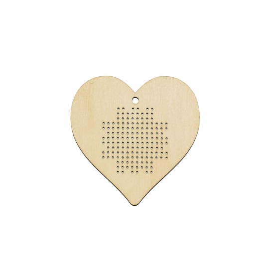 Figurina Tip Gherghef - Inima - gaurele 1 mm - I02 - 8X8 cm Figurina Tip Gherghef - Inima - gaurele 1 mm - I02 - 8X8 cm