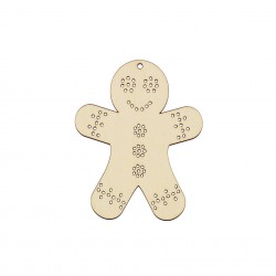 Figurina Tip Gherghef - Om Turta Dulce - gaurele 1.5 mm - T04 - 100x80 mm