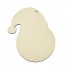 Figurina Glob Blank din Lemn cu Caciula - G17 - 140x120 mm