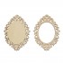 Set 2 Figurine Decoratiune Brad Blank - 02 - 100x75mm