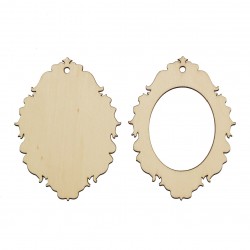Set 2 Figurine Decoratiune Brad Blank - 03 - 100x75mm
