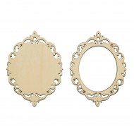 Set 2 Figurine Decoratiune Brad Blank - 04 - 100x75mm