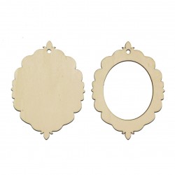 Set 2 Figurine Decoratiune Brad Blank - 05 - 100x75mm