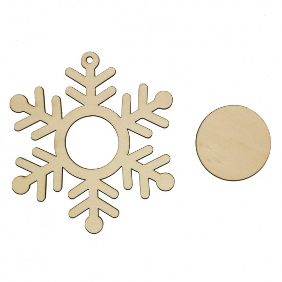 Set 2 Figurine Decoratiune Brad Blank - 06 - 120x108mm
