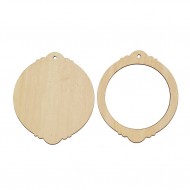 Set 2 Figurine Decoratiune Brad Blank - 10 - 110x100mm