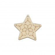 Decoratiune Blank Conturata pentru Pictat - P02 - 88x80 mm