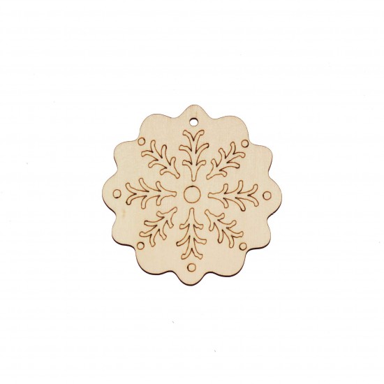 Decoratiune Blank Conturata pentru Pictat - P03 - 80x80 mm