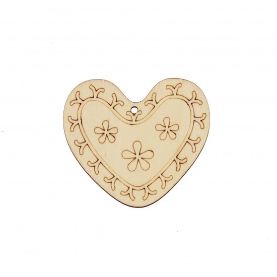 Decoratiune Blank Conturata pentru Pictat - P05 - 90x80 mm