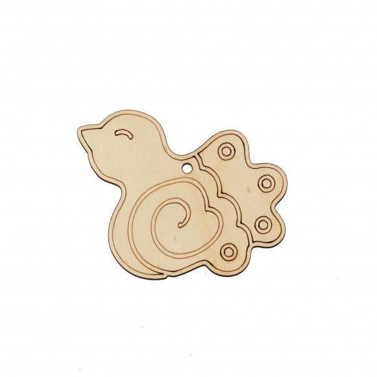 Decoratiune Blank Conturata pentru Pictat - P06 - 85x80 mm