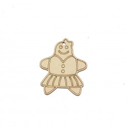 Decoratiune Blank Conturata pentru Pictat - P12 - 80x65 mm