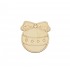 Decoratiune Blank Conturata pentru Pictat - P13 - 80x75 mm