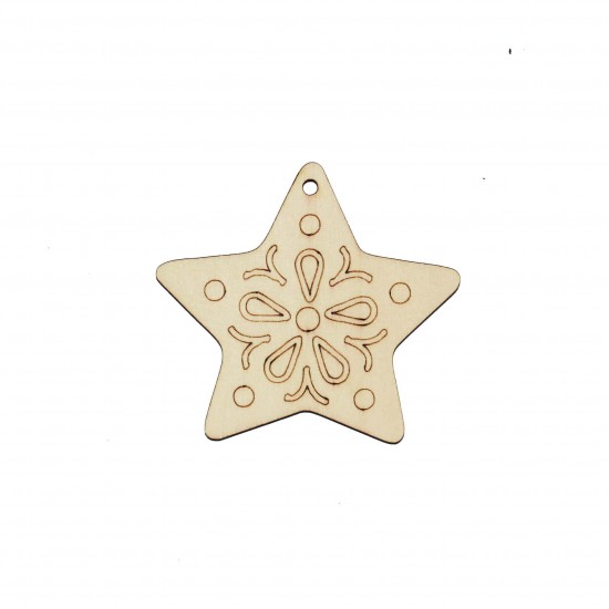 Decoratiune Blank Conturata pentru Pictat - P16 - 90x80 mm