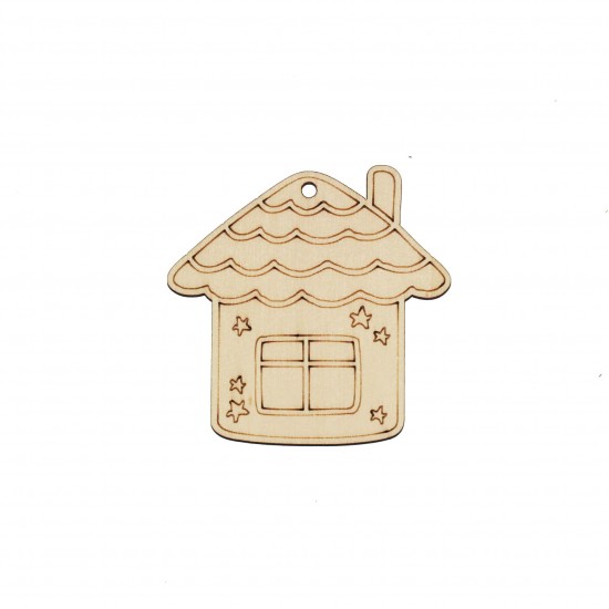Decoratiune Blank Conturata pentru Pictat - P19 - 80x80mm