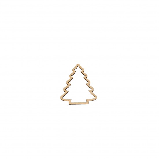 Figurina Brad de Craciun Blank H5cm - B04 - 50x45 mm