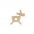 Figurina Ren Blank H10cm - R05 - 100x100 mm