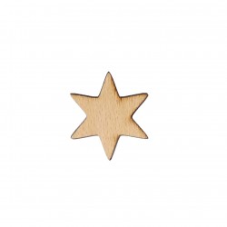 Figurina Stea din Lemn Blank - S03 - 100x85 mm