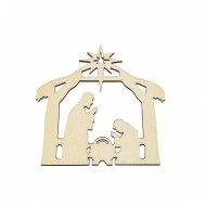 Figurina Blank din Lemn - Scena Nasterii - SN01 - 105x100 mm