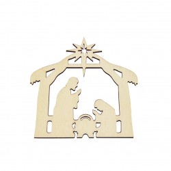 Figurina Blank din Lemn - Scena Nasterii - SN01 - 105x100 mm