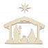 Set 2 figurine Blank din Lemn - Scena Nasterii - SN03 - 150x100 mm