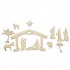 Set 13 figurine Blank din Lemn - Scena Nasterii - SN05