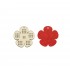 Figurina Tip Gherghef - Floare - gaurele 1,5 mm - Spate Fetru - 40x40 mm