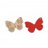 Figurina Tip Gherghef - Fluture - gaurele 1mm - Spate Fetru - 45x31 mm
