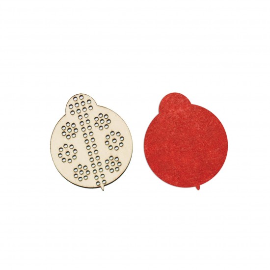 Figurina Tip Gherghef - Gargarita - gaurele 1,5 mm - Spate Fetru - 48x40 mm