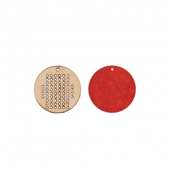 Figurina Tip Gherghef - Cerc - gaurele 1.5mm - Spate Fetru