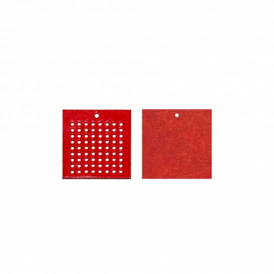 Figurina Tip Gherghef din Acril - Patrat - gaurele 1.5mm - Spate Fetru - 35x35 mm