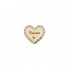 Figurina Tip Gherghef - Inima Personalizata cu Text - gaurele 1.5 mm - 45x40 mm