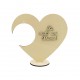 Ornament Blank Inima cu spatiu Glob Personalizat cu Text