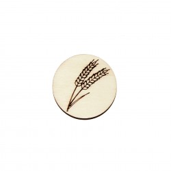 Figurina Cerc cu Spic Grau Blank - 40x40 mm