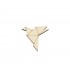 Figurina Pasare stil Origami Blank - 45x45 mm
