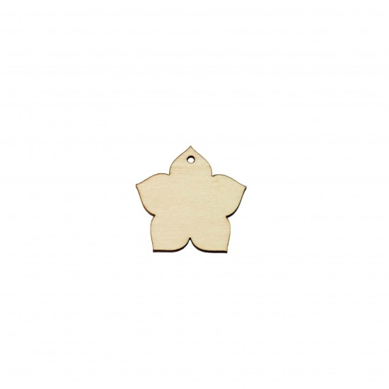Figurina Floare Lotus Simpla Blank - 38x35 mm