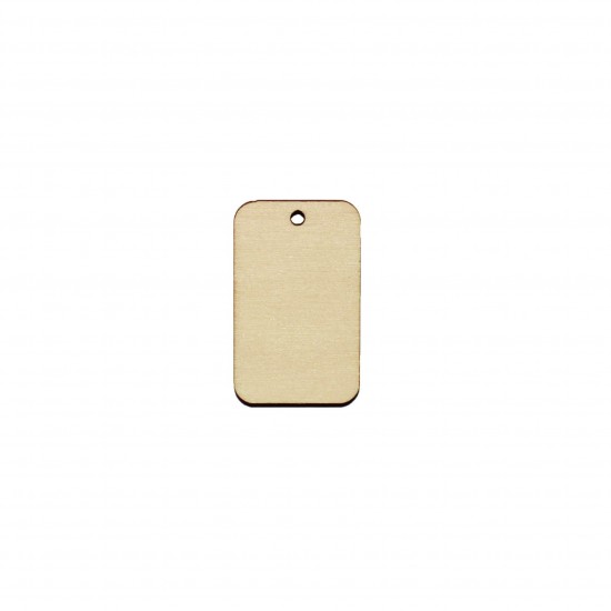 Figurina Dreptunghi Rotunjit Blank - 40x25 mm