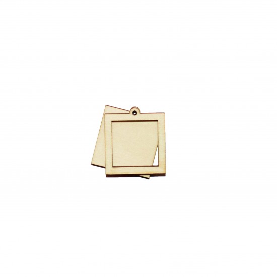 Set Doua Figurine Patrate Blank - 33x30 mm