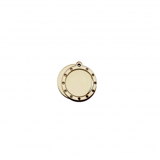 Set Doua Figurine Rotunde Blank - 33x30 mm