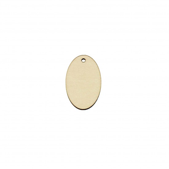 Figurina Oval Perforat Blank - 40x27 mm