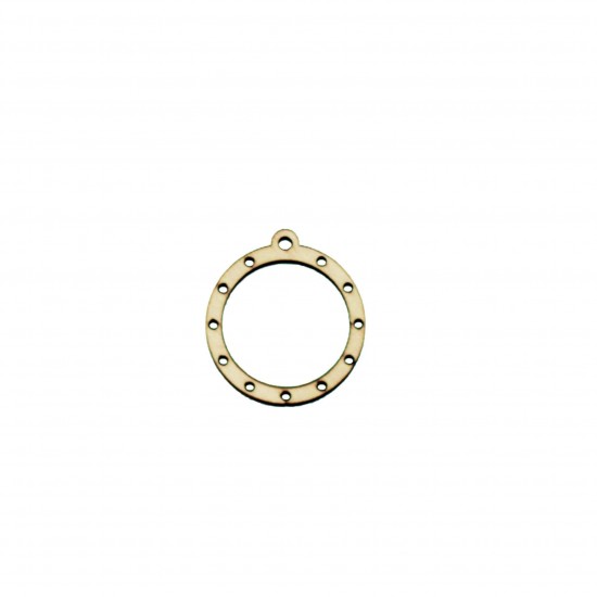Figurina Cadru Patrat Perforat Blank - 33x30 mm