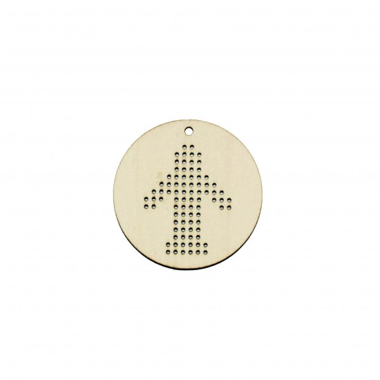 Figurina Tip Gherghef - Cerc 5cm - Model Flacau - gaurele 1mm